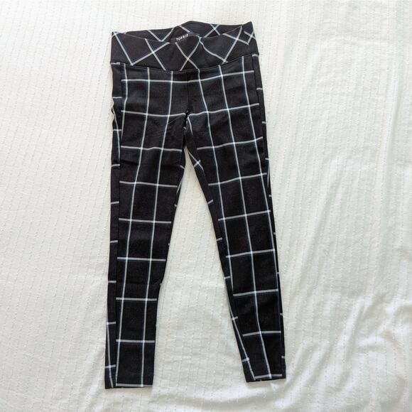 TORRID Pixie Black Plaid Leggings size 00 Plus - Picture 1 of 4